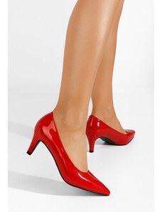 Zapatos Corvina v2 piros alacsony sarkú körömcipők