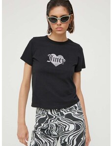 Juicy Couture pamut póló Haylee fekete