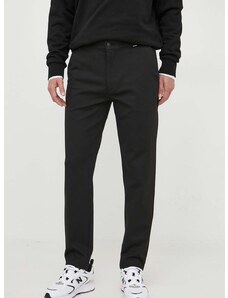 Calvin Klein nadrág férfi, fekete, testhezálló