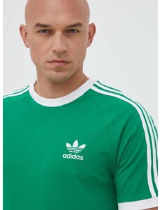 adidas Originals pamut póló zöld, nyomott mintás, IM0410