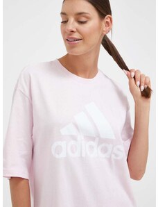 adidas pamut póló rózsaszín, IC9860