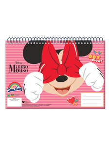 Disney Minnie Wink A/4 spirál vázlatfüzet, 30 lapos