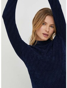 Emporio Armani pulóver könnyű, női, sötétkék