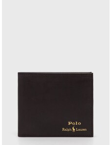 Polo Ralph Lauren bőr pénztárca barna, férfi