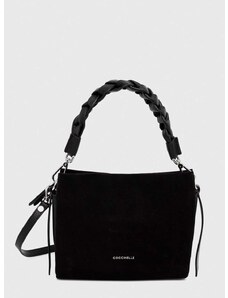 Coccinelle velúr táska fekete