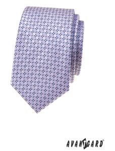 Avantgard Lila mintás keskeny nyakkendő