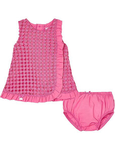 Mayoral rózsaszín, csipkés bébi lány ruha – 65 cm