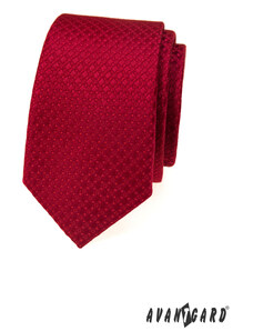 Avantgard Piros nyakkendő strukturált mintával