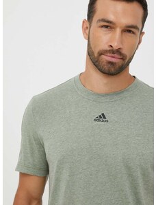 adidas t-shirt zöld, férfi, nyomott mintás