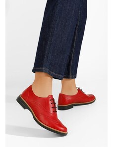 Zapatos Emily piros női brogue cipő
