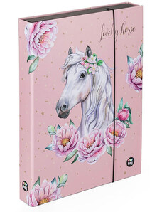 karton-pp - KARTON PP Lovas füzetbox A/4, jumbo, Lovely horse