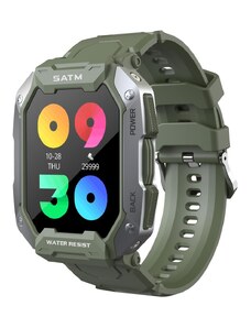 Smart Watch C20 ütésálló 5ATM vízálló outdoor sport okosóra - zöld