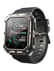 Smart Watch C20 Pro ütésálló IP68 outdoor telefonfunkciós okosóra - fekete