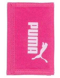Sötétpink tépőzáras textil pénztárca Puma