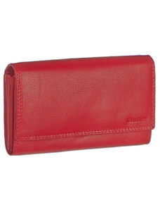 Brifkó fazonú piros színű bőr pénztárca Gina Monti