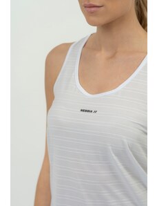 Nebbia FIT Activewear póló Airy fényvisszaverő logóval 439 - FEHÉR