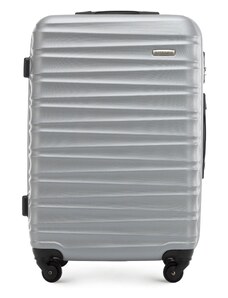ABS bordázott Közepes bőrönd Wittchen, szürke, ABS