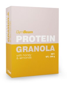 GymBeam Mézes-mandulás fehérjés granola - 300 g