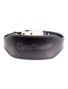 GymBeam Full Leather fekete edzőöv
