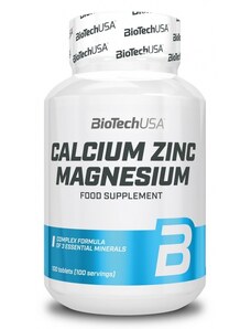 Biotech USA Calcium Zinc Magnesium - 100 tbl