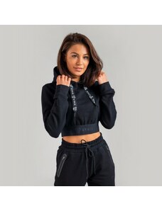 STRIX Essential Cropped Black női kapucnis pulóver