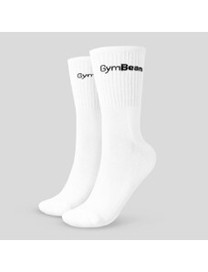 GymBeam Clothing GymBeam 3/4 Socks 3Pack White zokni - fehér