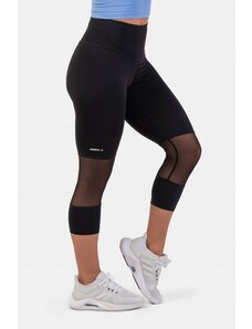 NEBBIA magas derékú ¾ hosszúságú sportos leggings 406 - Fekete
