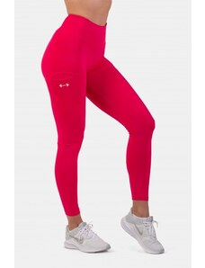 NEBBIA Active leggings magas derékkal és oldalzsebbel 402 - Rózsaszín