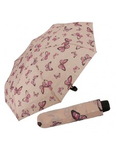 DERBY Hit Mini Butterfly manuális női esernyő, rózsaszín