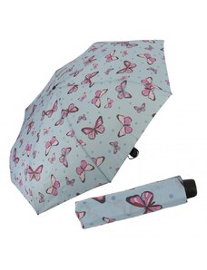 DERBY Hit Mini Butterfly manuális női esernyő, világoskék