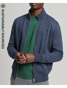 Superdry férfi pulóver Organic Cotton Vintage Logo Zip - sötétkék