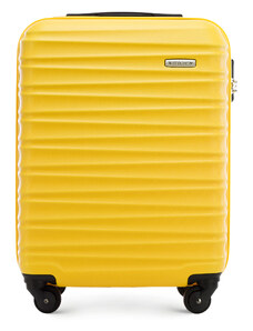 ABS bordázott kabin bőrönd Wittchen, sárga, ABS