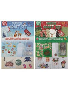 Egyéb Kreatív csomag (színes papírok, matricák, konfetti), karácsonyi, 2 féle változat