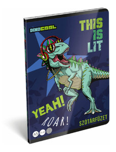 LIZZY CARD Dino Cool, Dino Roar tűzött füzet A/5, 40 lap szótár