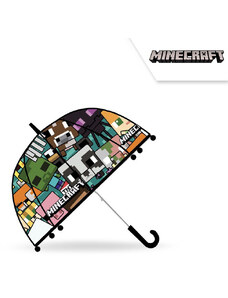 KORREKT WEB Minecraft gyerek átlátszó félautomata esernyő Ø70 cm