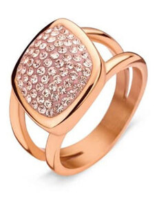 KORREKT WEB Victoria Rose gold színű rózsaszín köves gyűrű