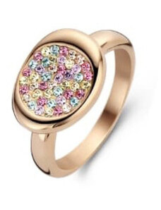 KORREKT WEB Victoria Rose gold színű színes köves gyűrű