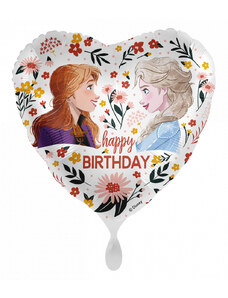 KORREKT WEB Disney Jégvarázs Floral Happy Birthday fólia lufi 43 cm