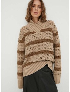Lovechild gyapjúkeverék pulóver meleg, női, bézs