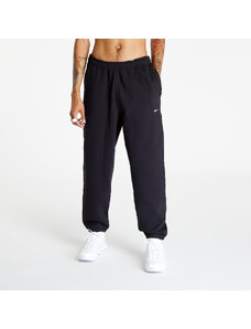 Férfi melegítőnadrágok Nike Solo Swoosh Men's Fleece Pants Black/ White