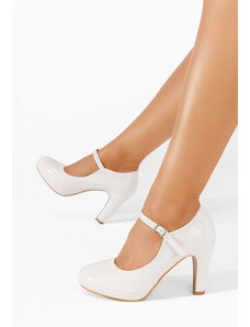 Zapatos Donatella fehér magassarkú cipő