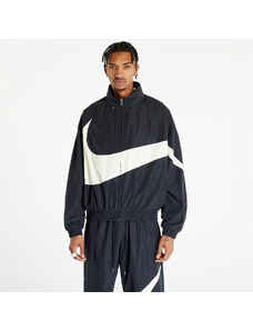 Férfi kabát Nike Swoosh Woven Jacket Black/ Coconut Milk/ Black