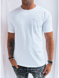 Men's monochrome T-shirt white Dstreet