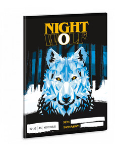 ARS UNA Nightwolf tűzött füzet A/5, 32 lap kockás