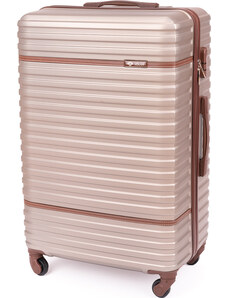 BASIC SOLIER pezsgőhéjú bőrönd M S16 méretű ( STL957 CHAMPAGNE M 22')