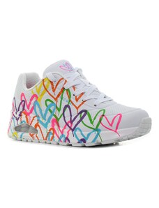 Skechers Uno - Highlight Love fehér női cipő