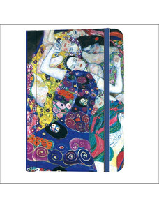 Napló Fridolin Gustav Klimt 'Szüzek' sima, 13,5 x 9,5 x 1,5 cm