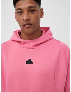 adidas felső Z.N.E rózsaszín, férfi, nyomott mintás, kapucnis