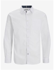 White Men's Shirt Jack & Jones Plain - Men