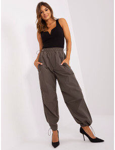 BASIC Khaki női széles nadrág -TW-SP-OB056.86P-